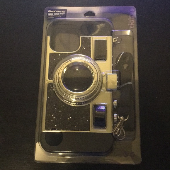 Claire's Other - Claire's iPhone Case iPhone 12 Pro Max Compatible Camera w/ Strap NWT